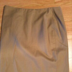 Talbots lined beige skirt
